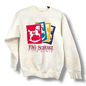 Vintage FAO Schwarz Vintage Crewneck Sweatshirt‎ Fifth Avenue Toy Store Small